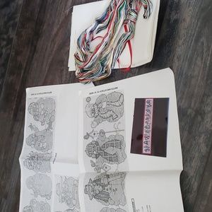 Counted Cross Stitch Snowman Row